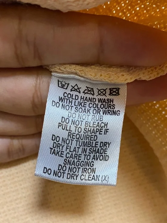 Meshki Peach Knit Mini Skirt Size M A-Line Stretch - Picture 8 of 9